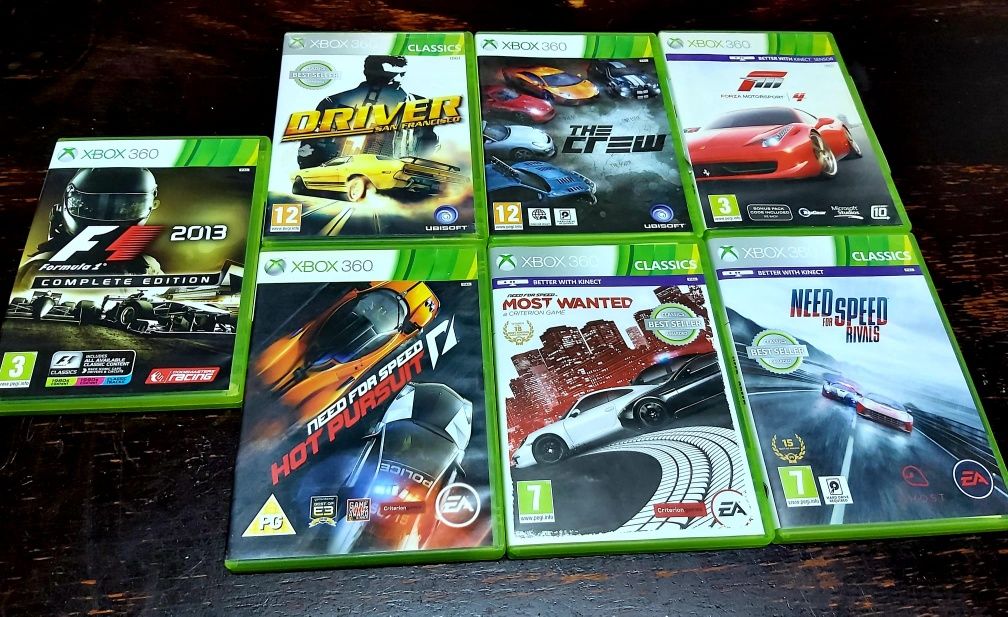 Nfs M Wanted Rivals Hot Pursuit Forza M TDU Moto gp Pure Crew Xbox 360