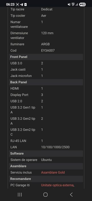 De vanzare pc gamin balaur de la pc garage