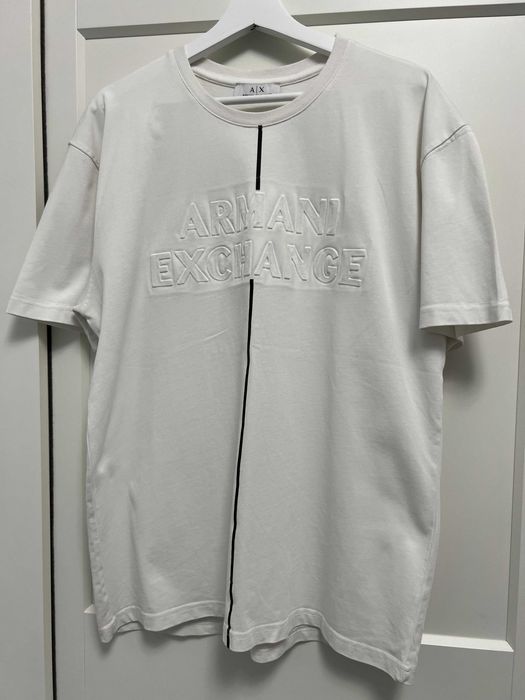 Tricou Armani Exchange, Alb/Negru, XL