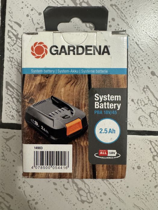 Системна батерия Gardena P4A PBA 18V / 45 2.5 Ah - 14903-20