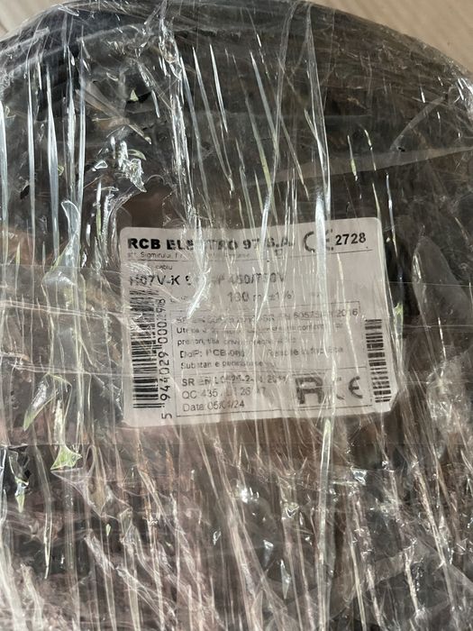 Cablu electric cupru 6 rola noua 100 m
