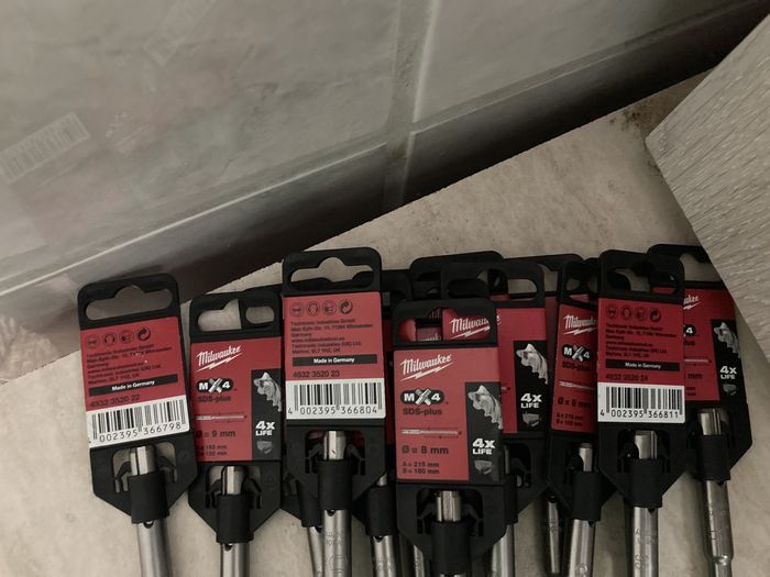 Burghiu Milwaukee MX4 10x165,10x215,10x265mm Noi Italia