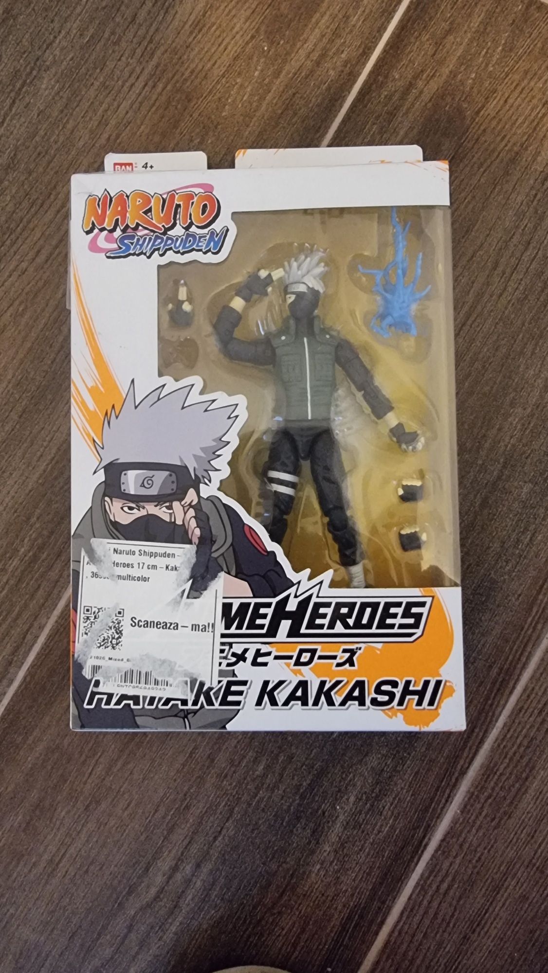 Vand Figurina Naruto Shippuden: Hatake Kakashi, Bandai, 17 cm, 4 ani+,