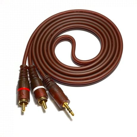 Аудио кабель AUX 3.5 на 2RCA (колокольчики). Высокого качества!!!