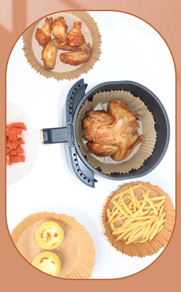 Комплект термоустойчиви хартиени подложки за Air Fryer