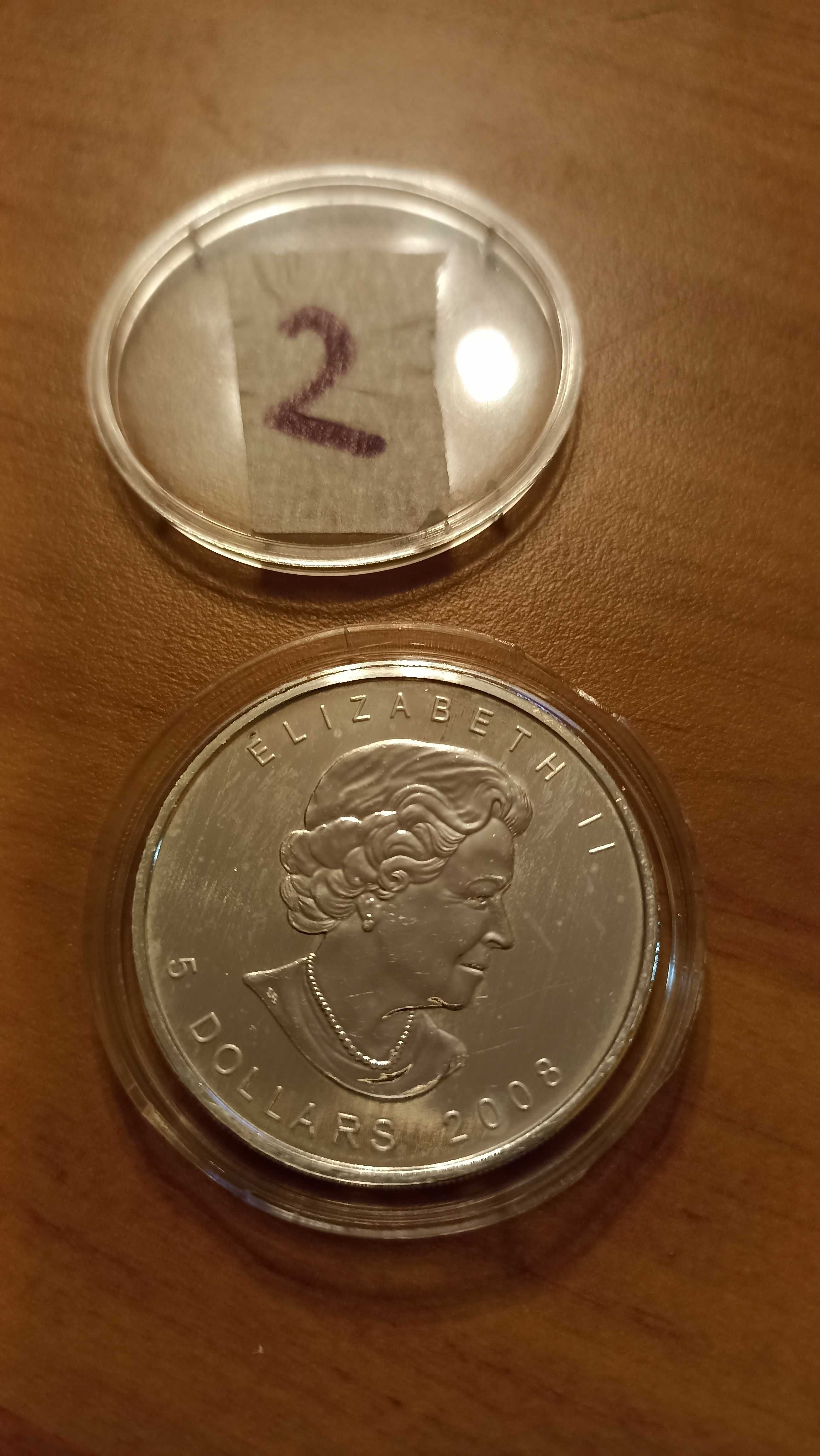 Канадски Кленов Лист Сребърни монети 1 унция Oz Silver Coin Maple Leaf