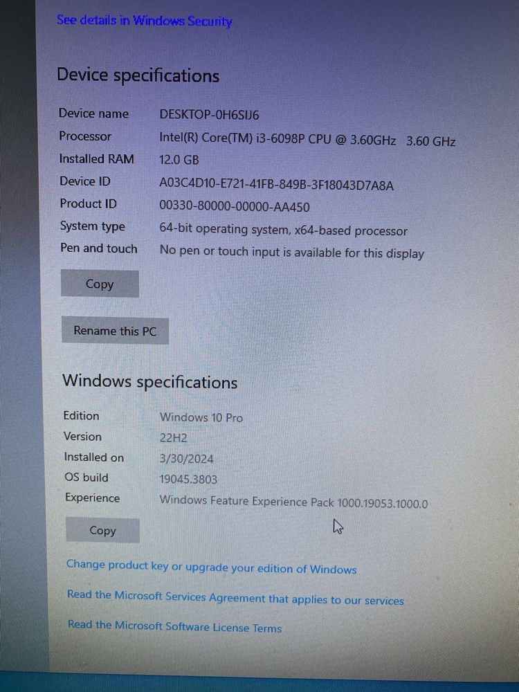 Calculator I3 Unitate si monitor