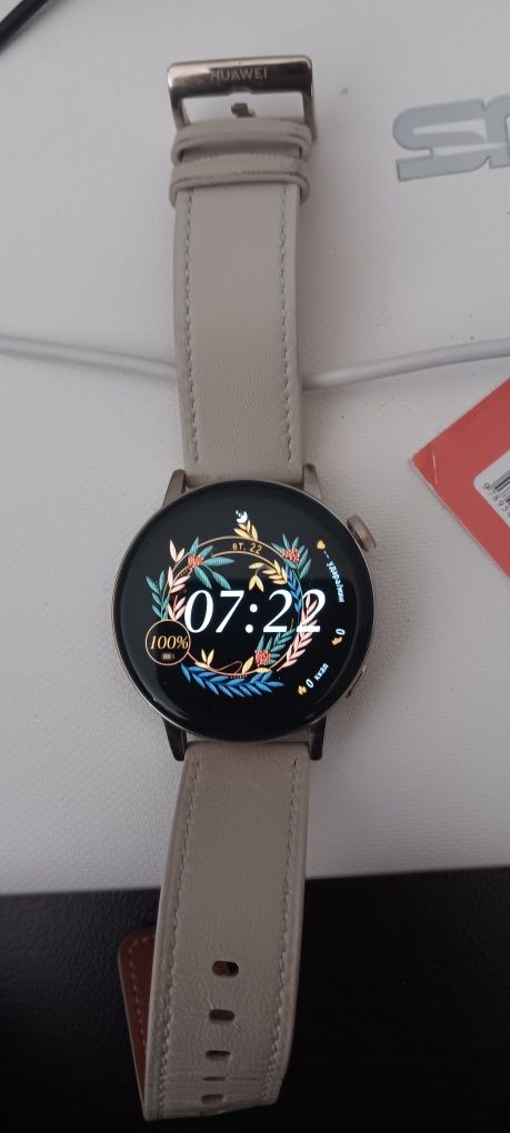 Смарт часовник Huawei Watch GT 3 – 42mm, кожена каишка