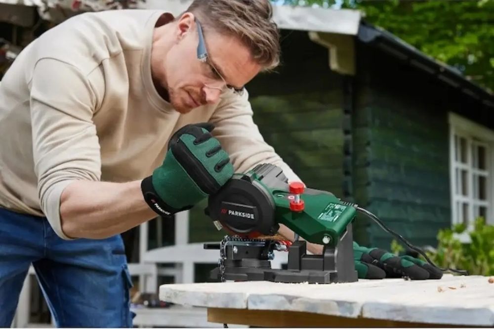 Aparat de ascuțit lanț drujba parkside