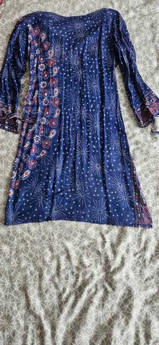 Rochie hippie bleumarin