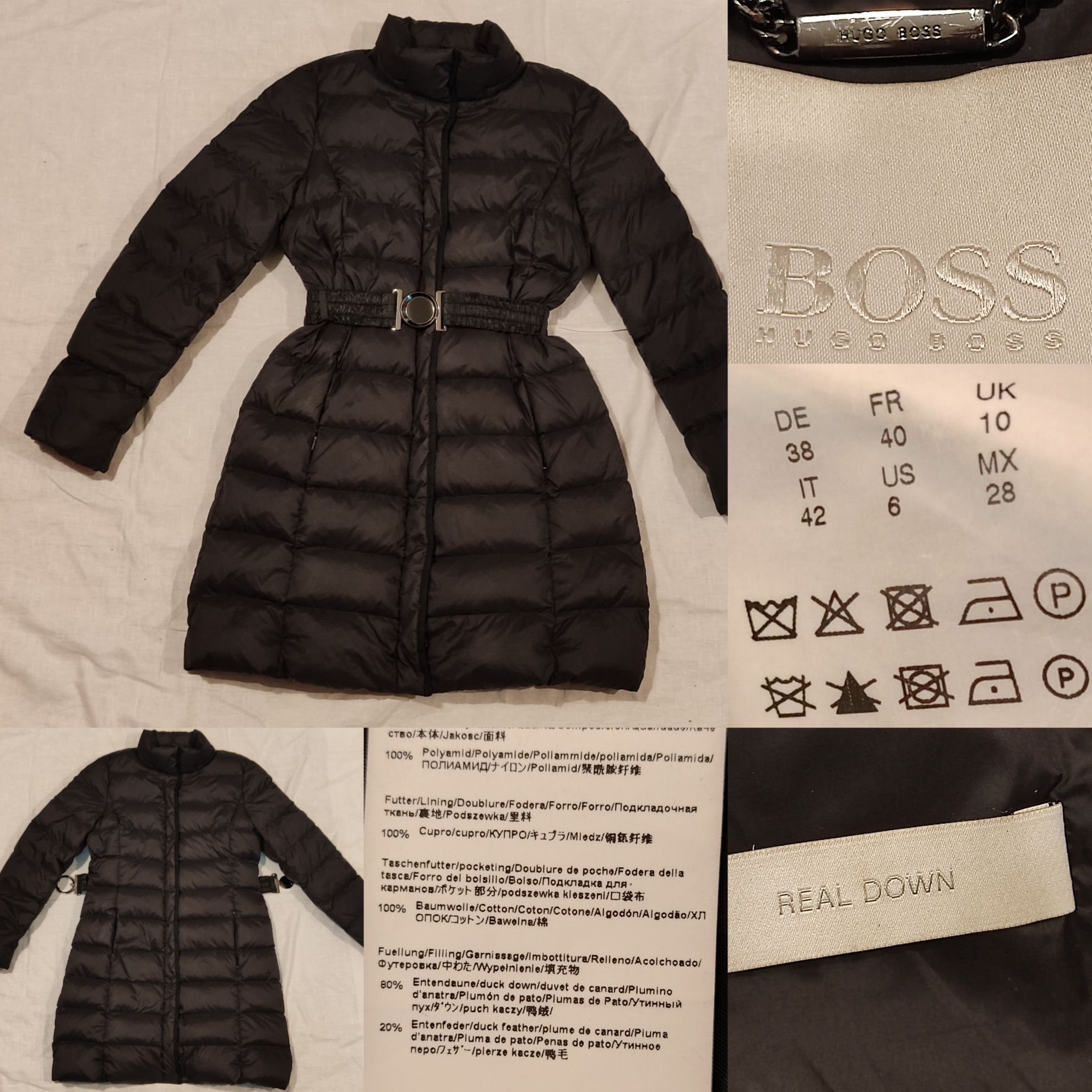 Geacă Hugo Boss 38/M dama pene puf real down parka