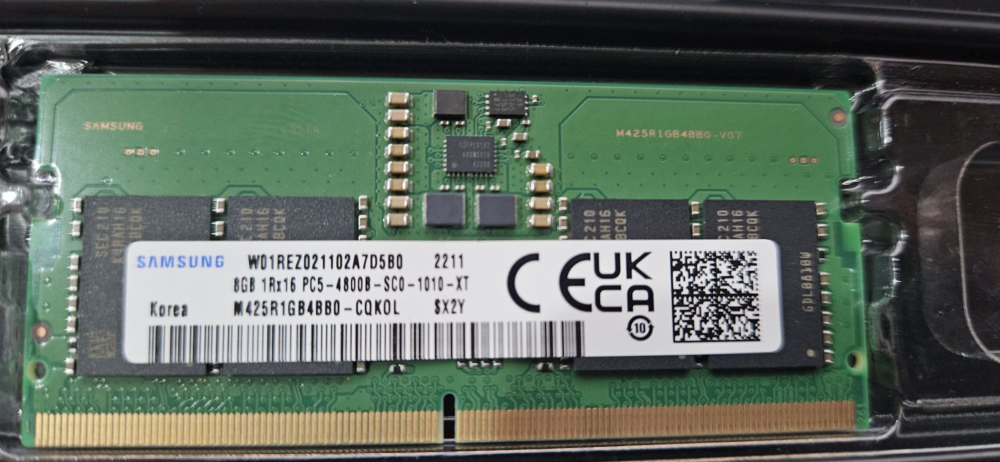 Samsung 16 GB RAM laptop 2x8 GB DDR5 PC5 4800
