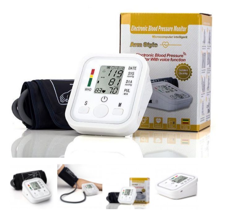 Tensiometru electrinic de brat cu 99 de memori puls pulsionetru digita