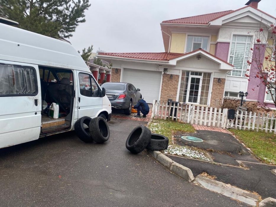 Выездной шиномонтаж в Астане 24/7, мобильный шиномонтаж Низкие цены