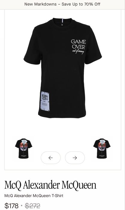 Дамска тениска McQ by Alexander McQueen
