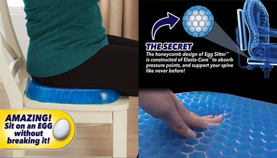 Силиконова ортопедична гел възглавница - EggSitter за стойка подарък