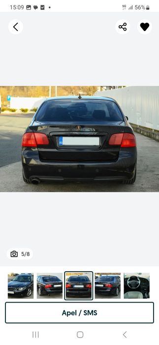 Saab 9-5 Aero /2.3 turbo /280cp/ trapă / piele bej/ ventilație