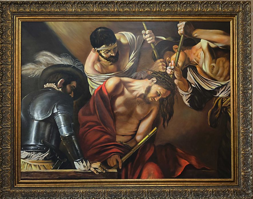 Tablou portret pictat manual original cadou