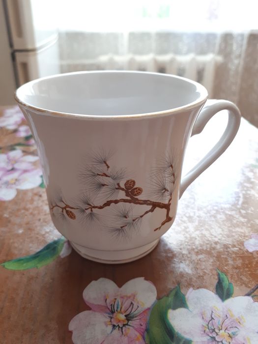 Продам новые, форфоровые чашки. 5 штук.все за 1000тн.