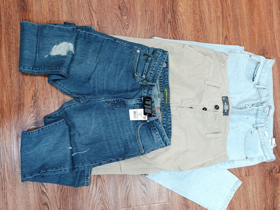 мужские брюки, джинсы на лето.