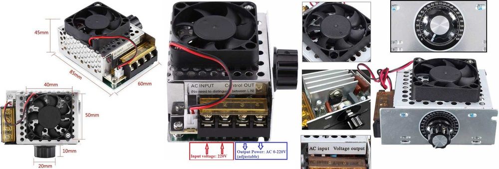 Regulator turatie motor curent alternativ putere 4KW 220V Nou!