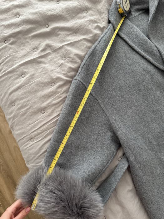 Палто от вълна и лисица