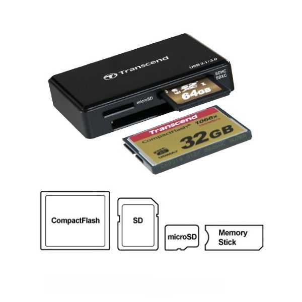 Картридер Transcend RDC8 и RDC8 — USB 3.0 универсальный. Есть доставка