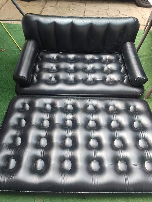 Saltea gonflabila Bestway Double 5-In-1, pompa AC inclusa, 1.88m x 1.5