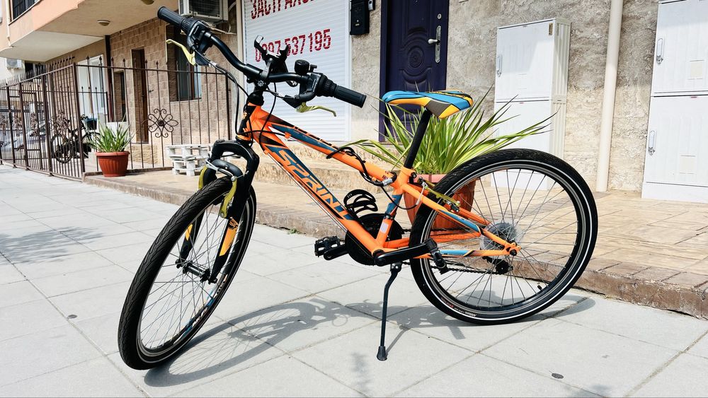 Детско колело (велосипед) Sprint Casper 24” neon orange matt