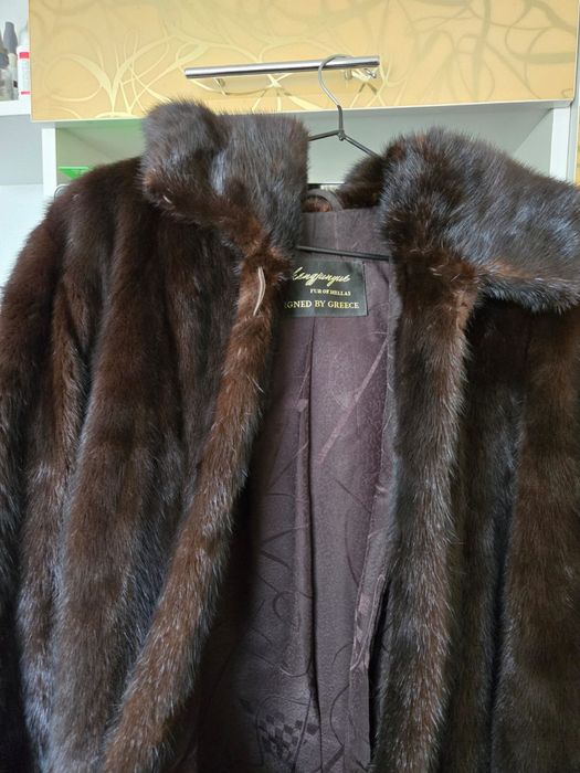 Шуба из целнокройнлй норки