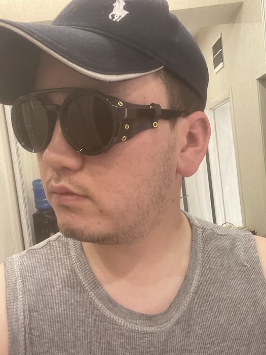 очки горные. новые модные панк-кожанные сольнцезащитные очки