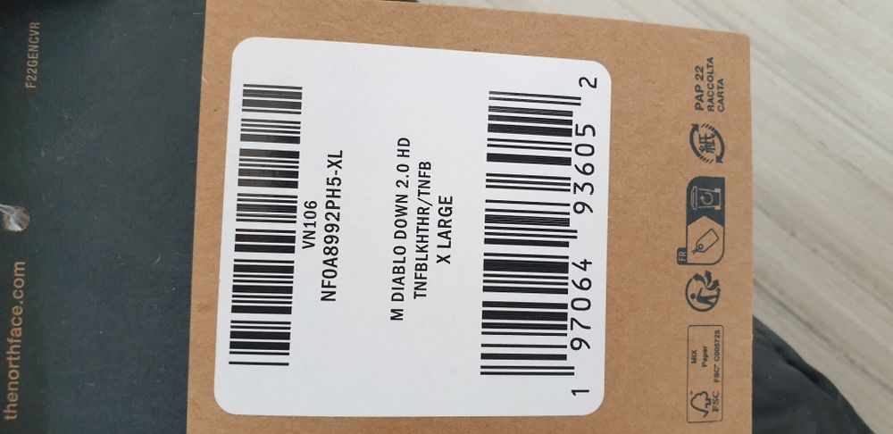 The North Face Diablo 700 Down XL / 2XL НОВО ОРИГИНАЛ Зимно пухено Яке