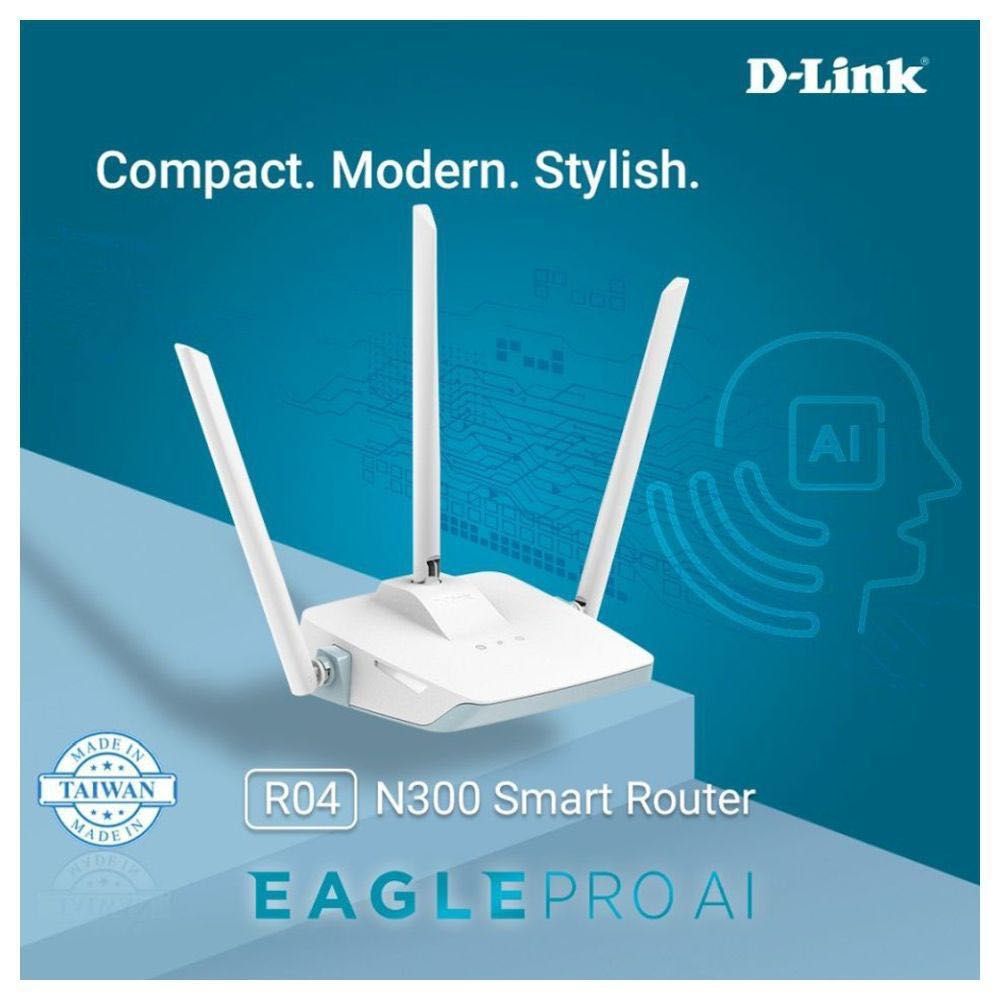 D-Link R04 N300 МОДЕМ беспроводным маршрутизатором Eagle Pro AI
