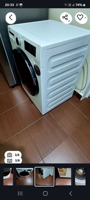 Mașină de spălat rufe beko 8kg cu defect