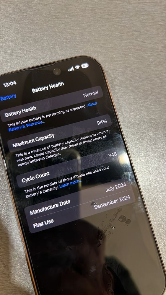 iPhone 16 pro с 128 GB памет