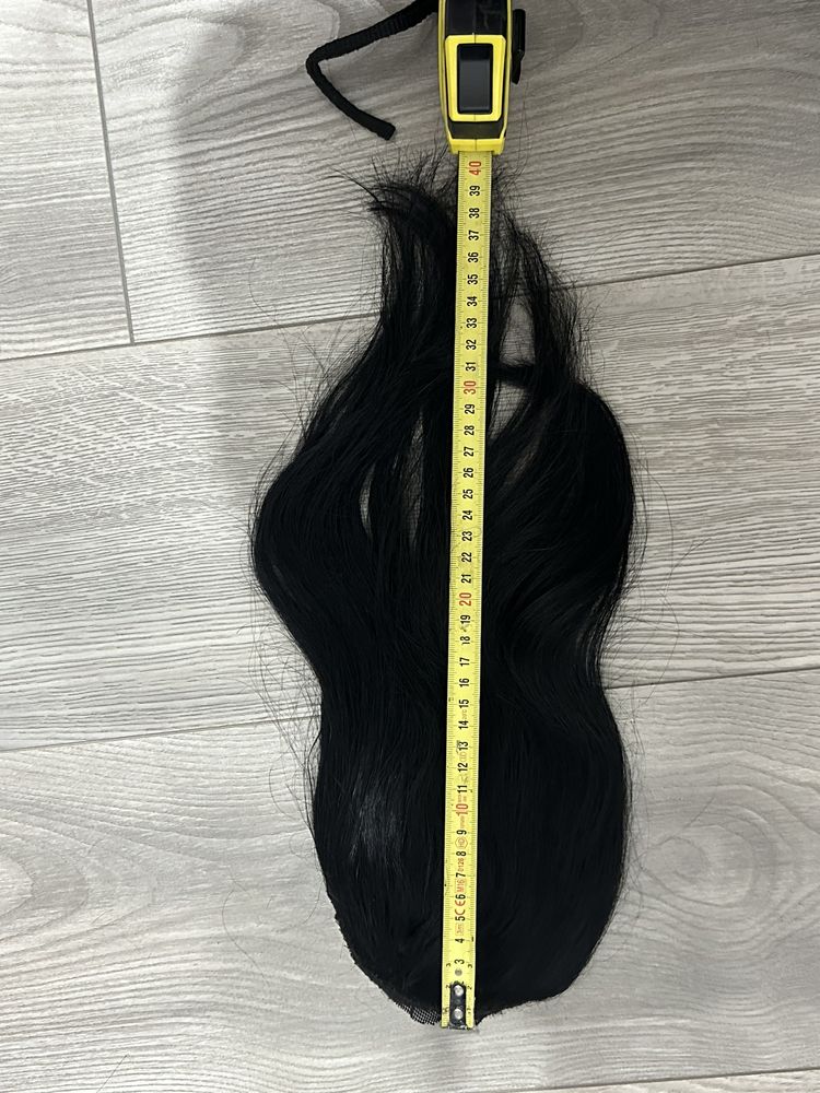 Опашка, естествена славянска коса черна