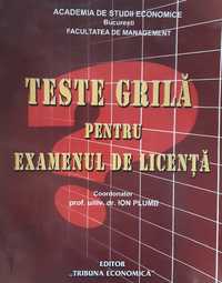 Teste grila pentru examenul de licenta