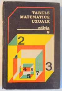 Tabele matematice uzuale si cărți de matematică anii 1982-1988