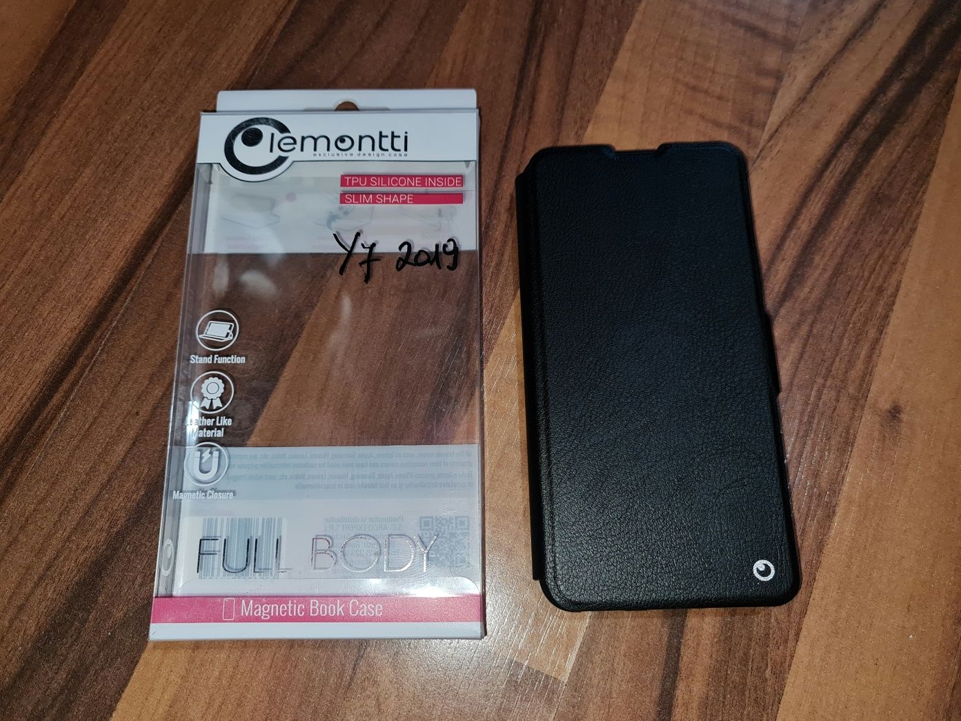 Husa flip originala Lemontti Magnetic Book Case Huawei Y7 2019