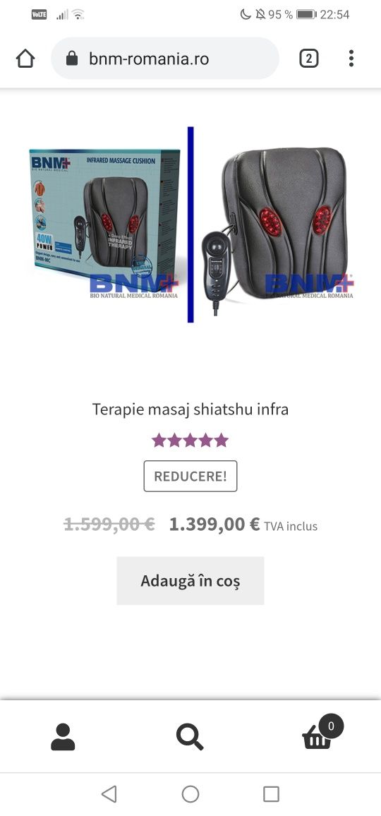 Vând aparat terapie masaj shiatshu infra