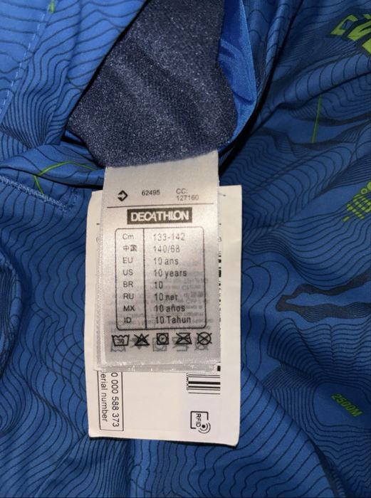 Geaca portocalie Wedze, marime 125 -132 cm, geaca bleumarin 10 ani