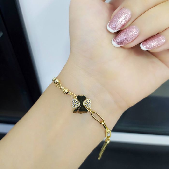 Золотой нежный браслет 585 проба. Есть доставка.