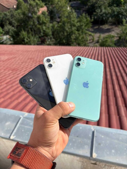 iPhone 11 Negru, Memorie 128GB,4GB RAM,100% Baterie,iOS 26 -IMPECABIL