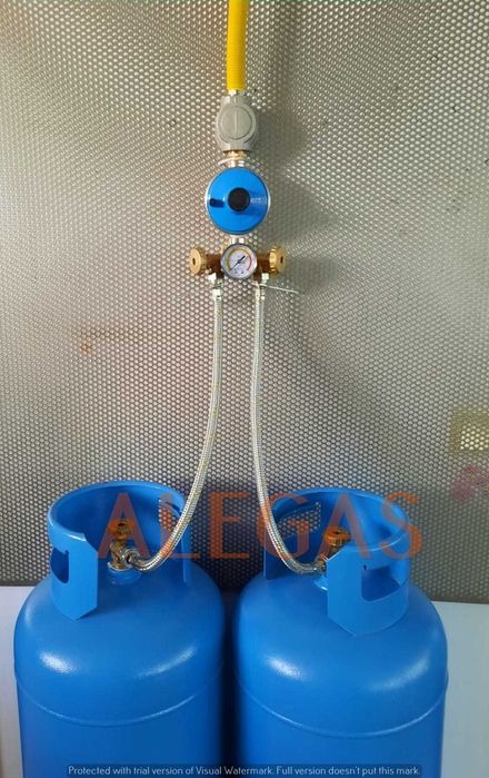 Kit complet cu 2 butelii de 50L/80L pentru centrala pe GPL