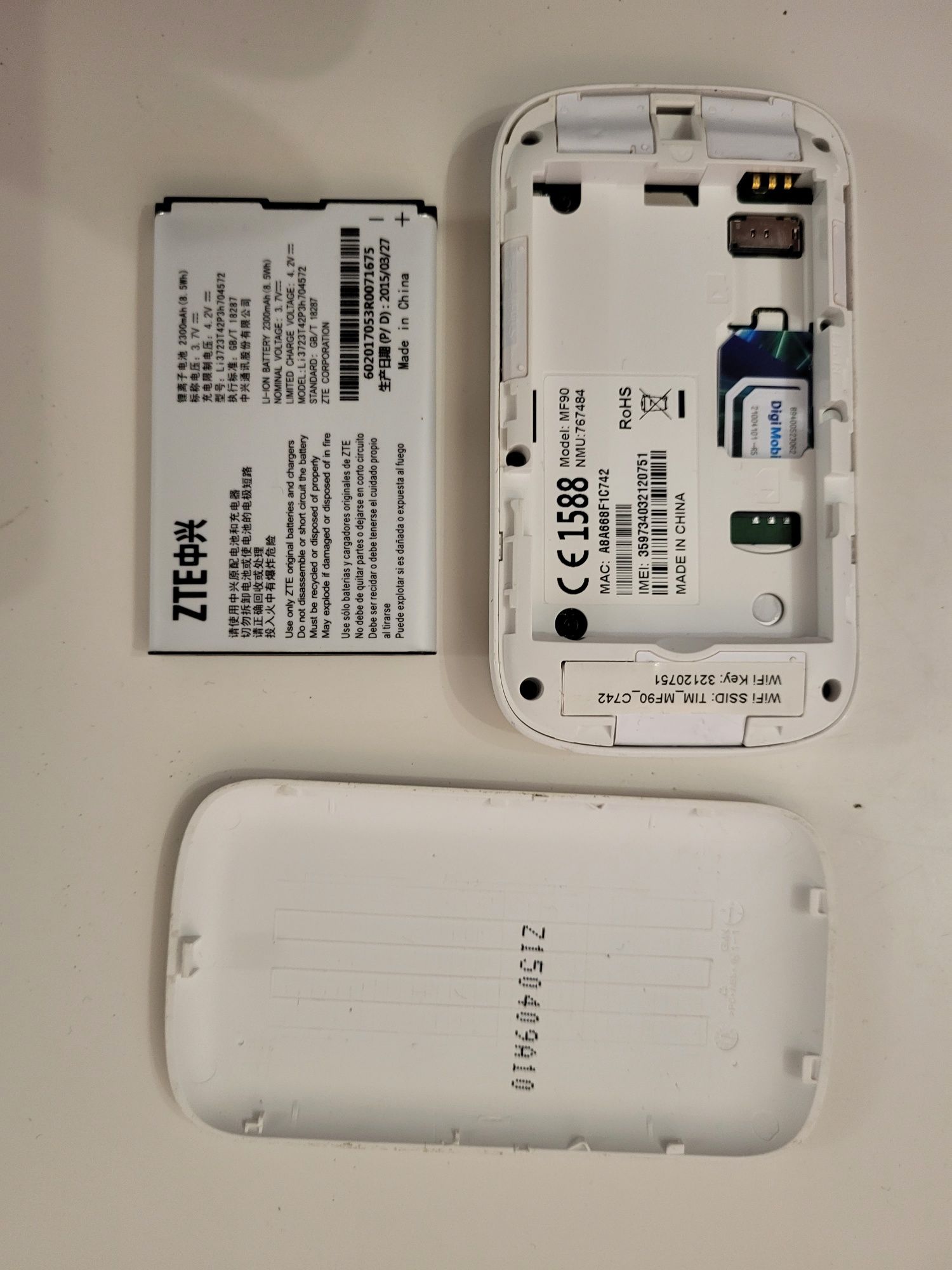 Router ZTE 4G model MF90