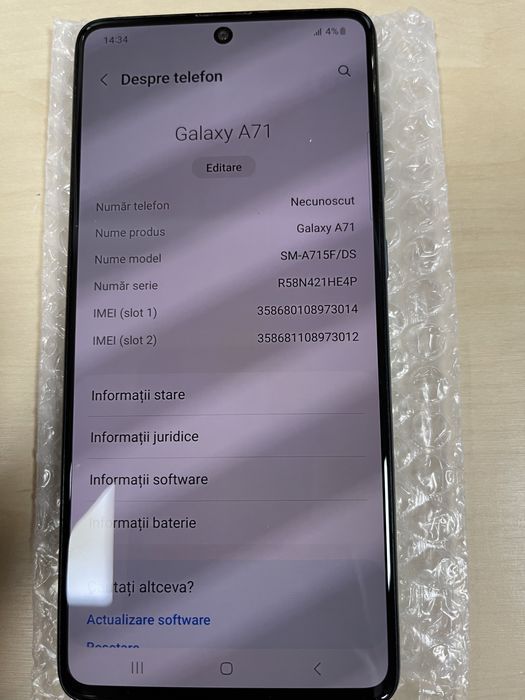 Samsung Galaxy A71 Dual Sim 128GB Green ID-rry052