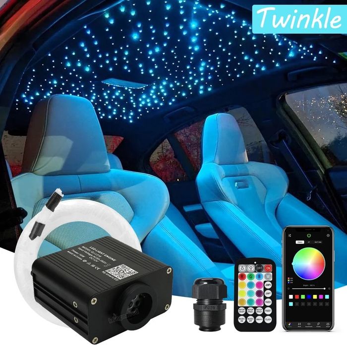 Kit Plafon Instelat Stelute Plafon 200 Buc x 4M Twinckle Stars RGBW