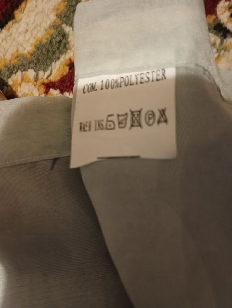 Перде,светло синьо на шарки