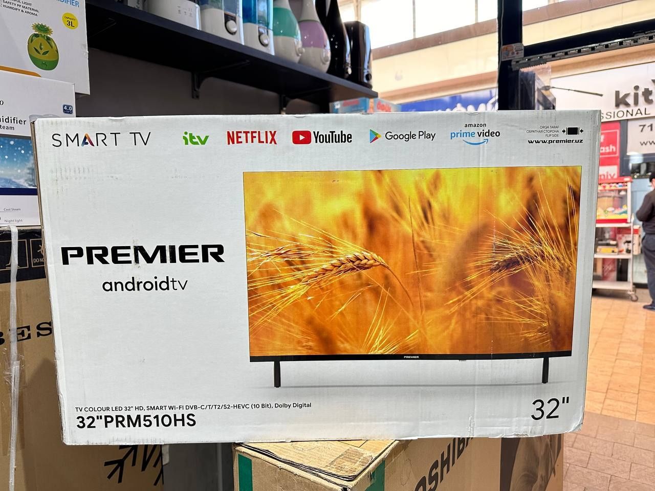 Доставка телевизор Premier 32 smart Android Гарантия 3г Оригинал