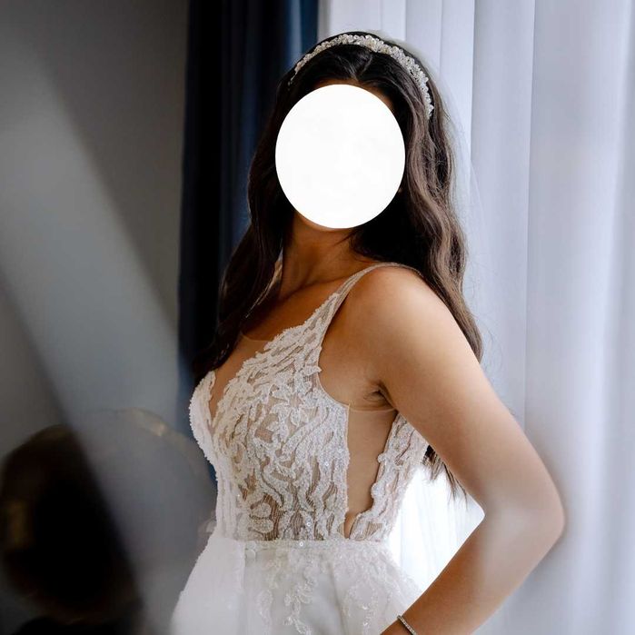 Rochie de mireasa 2 in 1 + voal cadou